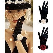 cheap Accessories and More-Elegant 1950s Gloves Bridal Women&#039;s Halloween Carnival Wedding Party Evening Wear Prom Adults&#039; Gloves