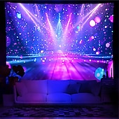 cheap Blacklight Tapestries-Blacklight Tapestry UV Reactive Glow in the Dark Glow Party Neon Party Ideas Hanging Tapestry Wall Art Mural for Living Room Bedroom