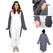 halpa Onesie-asut-Aikuisten Eläin Onesie-asu Karnevaali puku Piirretty Pingviini Pyjamahaalarit Kigurumi Pyjama Viehätys Hauska puku varten Miehet ja naiset Karnevaali Sarjakuva