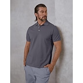 billiga Herrgolfkläder-Herr Vandringspolotröja Svart Vit Ljusgrön Kortärmad Överdelar Golfkläder Kläder Outfits Bär kläder
