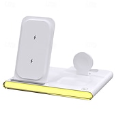 お買い得  ワイヤレス充電器-ワイヤレス充電器 充電ステーション 8 ポート マルチ USB 充電ステーション RoHS CE 認証 FCC 高速ワイヤレス充電 MagSafe マグネット式 携帯電話 タブレット iPhone iPad 携帯電話 タブレット用 1 個