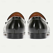economico Mocassini in pelle premium-Per uomo Mocassini e Slip-Ons Mocassini Classici Di pelle Pelle Traspirante Comodo Antiscivolo Mocassino Nero Verde Autunno Inverno