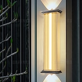 economico applique da esterno-lampada da parete per esterni 50/70cm moderna e semplice da esterno impermeabile in acciaio inox acrilico 1 pz lampada da parete a sospensione a led, adatta per comunità, ville, cortili, hotel,