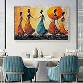 voordelige Schilderijen van mensen-balletdansers olieverfschilderij handgeschilderd canvas kunst sierlijke metgezellen abstract schilderij van twee vrienden moderne inrichting handgemaakte minimalistische kunstwerk olieverfschilderij