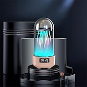 cheap Smart Lights-LED Smart Light Wireless Speaker With Time Display &amp; Alarm Clock - Stylish Desk Ornament With LED Lamp For Travel Superior Sound Quality, Time Display, Alarm Clock  Jellyfish LED Light