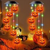 economico Illuminazione di Props di Halloween-1 pc 3 W Luci e lanterne di percorso Ad energia solare Creativo Multicolore 3.7 V 6 Perline LED