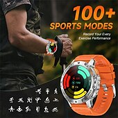tanie Smartwatche-k65 smart watch 1,43 calowy ekran amoled bluetooth call latarka 530 mah outdoor men smart watch monitor zdrowia sportowego dla androida ios
