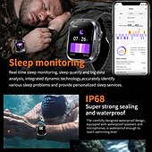 Χαμηλού Κόστους Smartwatch-696 MK86 Εξυπνο ρολόι 2.01 inch Έξυπνο ρολόι Bluetooth Βηματόμετρο Υπενθύμιση Κλήσης Παρακολούθηση Ύπνου Συμβατό με Android iOS Γυναικεία Άντρες Κλήσεις Hands-Free