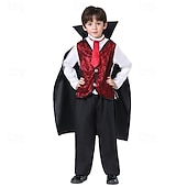 levne Krvaví upíři-Upír předvečer Všech svatých Kostým Středověké Dětské Chlapecké Karneval Plesová maškaráda Jednoduché Halloweenské kostýmy Oblékněte se