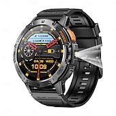 tanie Smartwatche-k65 smart watch 1,43 calowy ekran amoled bluetooth call latarka 530 mah outdoor men smart watch monitor zdrowia sportowego dla androida ios