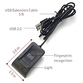 cheap Computer &amp; Office-USB Fingerprint Reader Fingerprint for Windows 10/11 Windows Hello Plug-and-Play Automatic Driver Installation