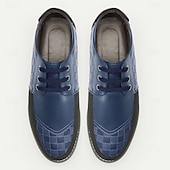 economico Semi-formale-scarpe oxford da uomo con motivo a quadretti marrone e nero con suola comoda, perfette per l&#039;uso casual e quotidiano