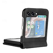 お買い得  サムスン用ケース-電話 ケース 用途 サムスンのギャラクシー Zフリップ6 Z Flip 5 Z Flip 4 Z Flip 3 フリップカバー 耐衝撃 幾何学模様 PC PUレザー