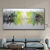 cheap Landscape Paintings-Mintura Handmade Texture Landscape Oil Paintings On Canvas Wall Art Decoration Modern Abstract Picture For Home Decor Rolled Frameless Unstretched Painting