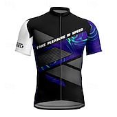 abordables Maillots pour hommes-Homme Maillot Velo Cyclisme Manche Courte Cyclisme Tee-shirt Maillot avec 3 poches arrière VTT Vélo tout terrain Respirable Séchage rapide Conception anatomique Mèche Noir Jaune Violet Des sports