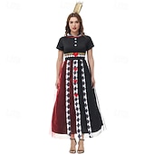 economico Costumi da donna-Fiaba L'avventura di Alice nel Paese dei Sogni regina di Cuori La regina rossa Veleno Vestito Cosplay for Per donna Adulti Carnevale Mascherata Performance Festa / Sera