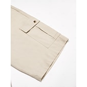 halpa Miesten Elite Shorts-Miesten Shortsit Liinavaatteet Kesähousut Edessä tasku Suora jalka Tavallinen Mukavuus Hengittävä Polven pituus ulko- Loma Juhla Muoti Perus Valkoinen Khaki