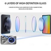 abordables DVR pour voiture-A10 1080p Nouveau design / Full HD / HD DVR de voiture 170 Degrés Grand angle 4 pouce IPS Dash Cam avec Vision nocturne / G-Sensor / Surveillance du stationnement Enregistreur de voiture