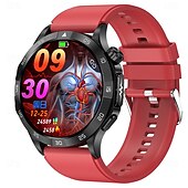 お買い得  スマートウォッチ-iMosi ET381 スマートウォッチ 1.43 インチ スマート·ウォッチ ブルートゥース ECG + PPG 温度監視 歩数計 と互換性があります Android iOS 女性 男性 ハンドフリーコール 防水 メディアコントロール IP 67 46mmの時計ケース
