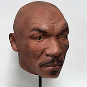 levne Maska-Mike Tyson Karnevalová maska Maska Plná hlava Dospělé Pánské Legrační kostým předvečer Všech svatých Karneval Jednoduchý karnevalový kostým