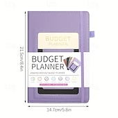 Χαμηλού Κόστους Notebooks &amp; Planners-σημειωματάριο προϋπολογισμού σχεδιασμού με παρακολούθηση εξόδων χωρίς ημερομηνία μηνιαίο οικονομικό διοργανωτή για παρακολούθηση χρεών και λογαριασμών 8,4 x 5,8 ίντσες κάλυμμα pu