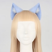 economico Accessori per acconciature-donne ragazze lolita peluche ornamenti per capelli orecchie di gatto animale fascia festa di carnevale cerchietti per capelli anime lupo orecchio cosplay oggetti di scena fantasiosi