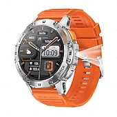tanie Smartwatche-k65 smart watch 1,43 calowy ekran amoled bluetooth call latarka 530 mah outdoor men smart watch monitor zdrowia sportowego dla androida ios