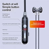 levne Sportovní headsety-100 hodin hudby bezdrátová bluetooth sluchátka 9d silné basy v uchu sportovní sluchátka na krk s výstupním mikrofonem