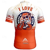 abordables Maillots pour hommes-Homme Maillot Velo Cyclisme Manche Courte Cyclisme Tee-shirt Maillot avec 3 poches arrière VTT Vélo tout terrain Respirable Séchage rapide Conception anatomique Mèche Jaune Rouge Bleu Bande dessinée