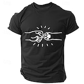 abordables Camiseta gráfica para hombres-Hombre Huella / Pata Camiseta Camiseta superior 100% Algodón Manga Corta Gráfico Camisa Negro Verde Ejército Azul Oscuro Camiseta cómoda Calle Deporte Ropa de diseñador de moda