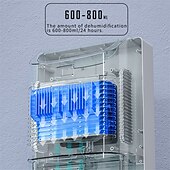cheap Humidifiers &amp; Dehumidifiers-Digital Dehumidifier with Touch &amp; Remote Control Humidity Display Dehumidifiers for Living Room Bedroom 42W