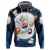 economico Grafica di personaggi di cartoni animati e film-One Piece Monkey D.Rufy Ingranaggio di Rufy 5 Felpa con cappuccio Pullover Manga 3D Tasca frontale Grafica Per Da coppia Per uomo Per donna Per adulto Halloween Carnevale Mascherata Stampa 3D Feste