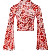 economico Cime-Retrò Vintage Anni &#039;70 Disco Crop Top Hippie Stampa Per donna Giorno dei Re Mascherata Festa / Sera Parata dell&#039;Orgoglio Mese dell&#039;orgoglio Adulti Top