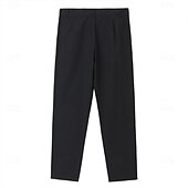 cheap Chinos-Men&#039;s Trousers Chinos Summer Pants Casual Pants Zipper Plain Comfort Breathable Full Length Casual Daily Holiday Fashion Basic Black Khaki Micro-elastic