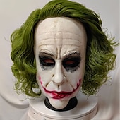 preiswerte Masken-Schrecklicher Joker 2 Clown King Kong Maske Voller Kopf Realistische Maske Erwachsene Herren Damen Gruseliges Kostüm Party Halloween Karneval Einfaches Karnevalskostüm