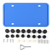 economico Decorazione e protezione carrozzeria-supporto per targa posteriore auto supporto per targa supporto per targhetta impermeabile copertura per etichetta targa in gomma standard USA
