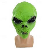 cheap Mask-Alien Carnival Mask Mask Halloween Props Adults&#039; Men&#039;s Women&#039;s Scary Costume Halloween Carnival Easy Carnival Costume