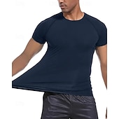 economico T-shirt e Canottiere da Corsa-Per uomo Maglia a compressione Maglia atletica Maglietta da Palestra Maglietta Fitness Manica Corta Maglietta Casuale Athleisure Grafico Asciugatura Rapida Alta elasticità Compressione Traspirante