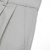 levne Retro-Pánské Plátěné kalhoty Kalhoty Letní kalhoty Přední kapsa Záhyby Straight-Leg Bez vzoru Pohodlné Prodyšné Ležérní Denní Dovolená Módní Základní Černá Bílá