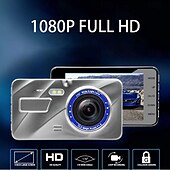 abordables DVR pour voiture-A10 1080p Nouveau design / Full HD / HD DVR de voiture 170 Degrés Grand angle 4 pouce IPS Dash Cam avec Vision nocturne / G-Sensor / Surveillance du stationnement Enregistreur de voiture