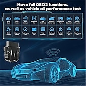 abordables OBD-Lecteur de scanner obd2, outil de diagnostic automatique sans fil Bluetooth pour iOS  &amp; Android pour test de performance bluetooth 5.4 contrôle de voiture moteur lecteur de code de voiture code