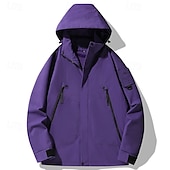 halpa Softshell-, fleece- ja vaellustakit-Miesten Softshell-takki Vaellustakki ulko- Tuulenkestävä Tuulitakki takki Matkailu Musta Valkoinen Armeijan vihreä Purppura Vihreä