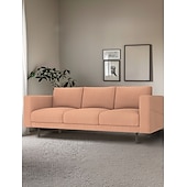 baratos Cobertura de Sofa-Capa de Sofá de 3 Lugares 100% Algodão Sólida Almofadada