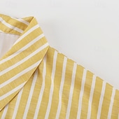 economico Pigiami da donna-camicie stampate da donna&amp;amp;abiti da notte - abiti da casa a righe in poliestere