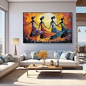 voordelige Schilderijen van mensen-balletdansers olieverfschilderij handgeschilderd canvas kunst sierlijke metgezellen abstract schilderij van twee vrienden moderne inrichting handgemaakte minimalistische kunstwerk olieverfschilderij