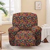 abordables Fauteuils inclinables, à oreilles-housse de fauteuil inclinable extensible à motif floral housse en tissu de qualité supérieure avec design élastique pour un ajustement parfait et une protection élégante de vos meubles