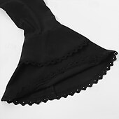 levne Topy-Retro Středověké Renesanční Halenka / košile Ren Faire Upír Pirát Pevná barva Dámské Pirát Královský Steampunk Plesová maškaráda Běžné / Denní Dospělé Tričko