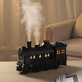 abordables Humidificateurs et déshumidificateurs-humidificateur en forme de train avec veilleuse et diffuseur télécommandé à brume fraîche