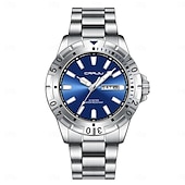 abordables Montres à quartz-Crrju top original hommes montre à quartz vert montre étanche pour hommes en acier inoxydable quartz hommes montre de luxe montre-bracelet lumineuse