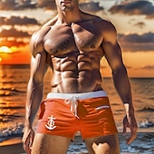 baratos shorts de natação masculinos-Homens Calção Justo de Natação Shorts de Natação Bermuda de Surf Com Transparência Bolsos com forro de malha Cintura elástica Calção Ao ar livre Desportos e Ar livre Praia Outono Secagem Rápida Leve